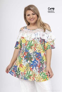 Immagine di CURVY GIRL  RUFFLE LACE TOP